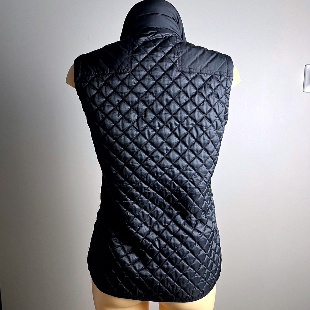 Nike Puffer Vest‎ Womens Large Quilted Full Zip Multi-Pocket Black Gorpcore Tech - Picture 3 of 9